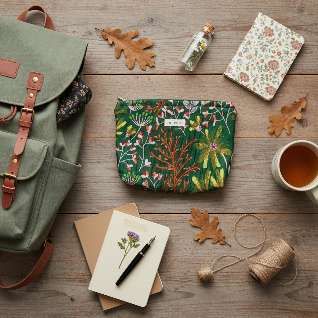 Botanical Makeup Bags & Pouches - Enchanted Woodland