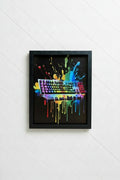 RGB Meltdown — Gaming Keyboard Art Print