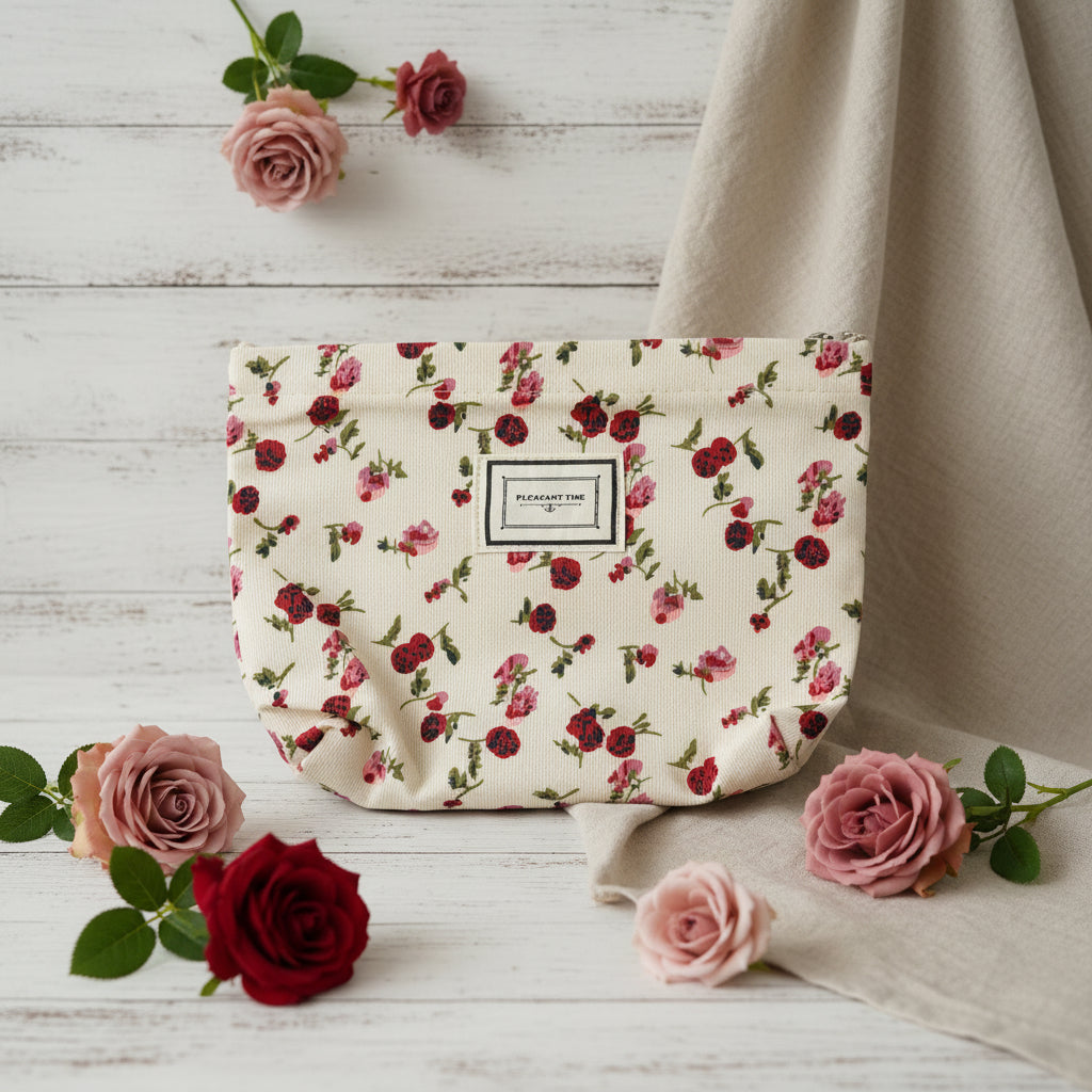 Botanical Makeup Bags & Pouches - Poppy & Rose