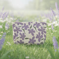 Lavender Meadow Quilted Makeup Bag