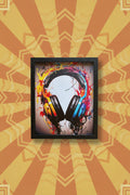 Sound Burst — Headphones Art Print