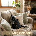 Sling Bag with Boho Woven Strap - Black