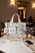 Blue Botanical Tote — Girls Night Out