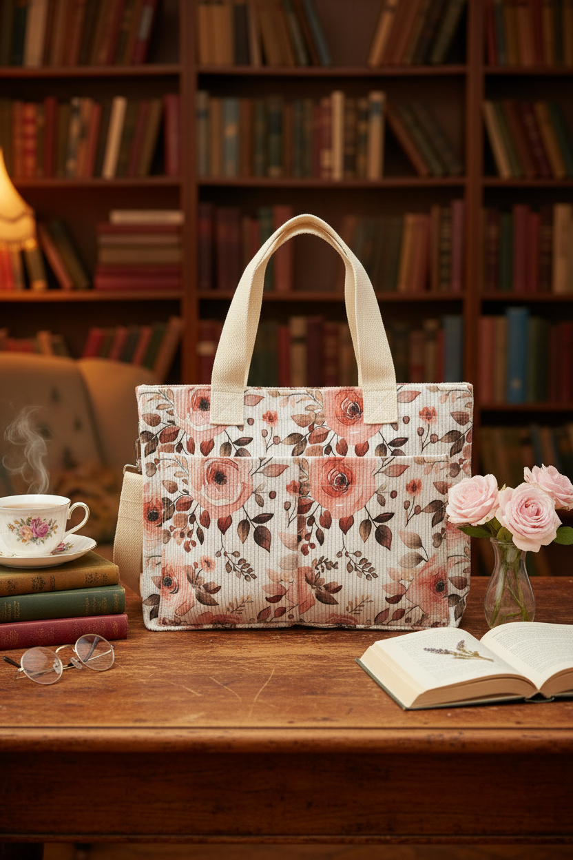 Rose & Poppy Book Club Tote