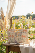 Botanical Corduroy Tote Bag - Watercolor Floral